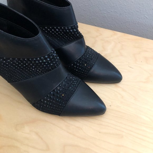 Impo Black Ankle Boots with Studded Detail - Picture 7 of 10